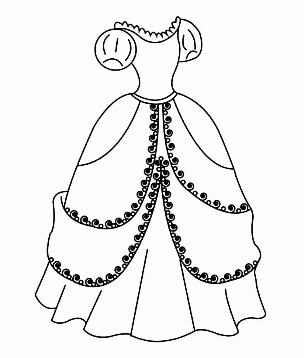 Kleid Ausmalbilder 116