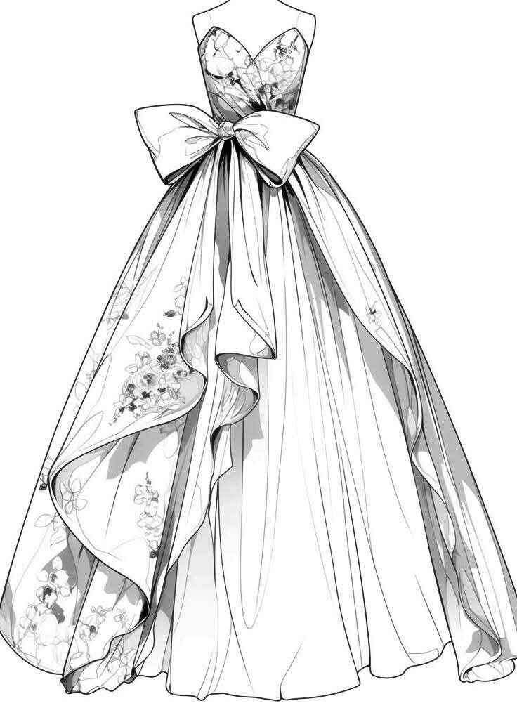 Kleid Ausmalbilder 396