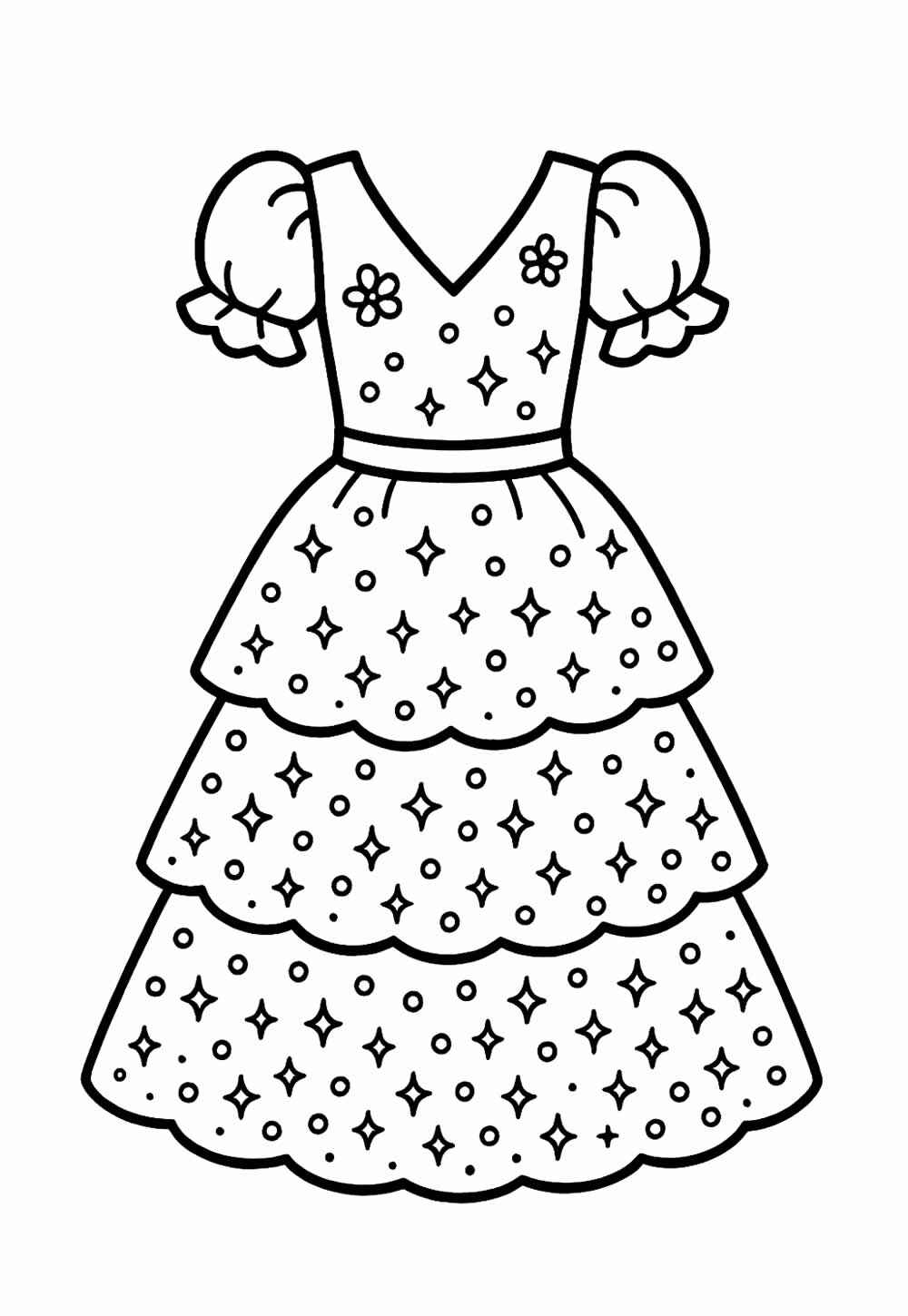 Kleid Ausmalbilder 411