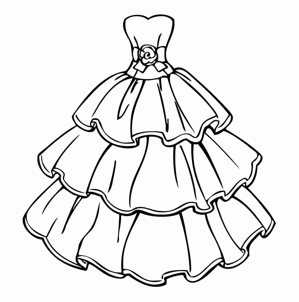 Kleid Ausmalbilder 493