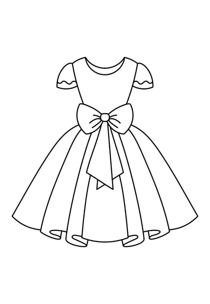 Kleid Ausmalbilder 534