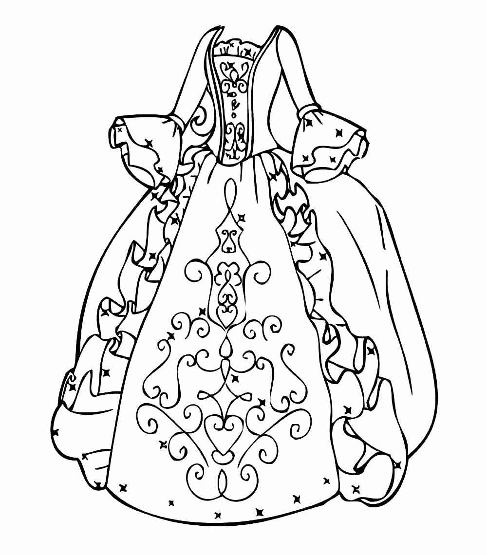 Kleid Ausmalbilder 816