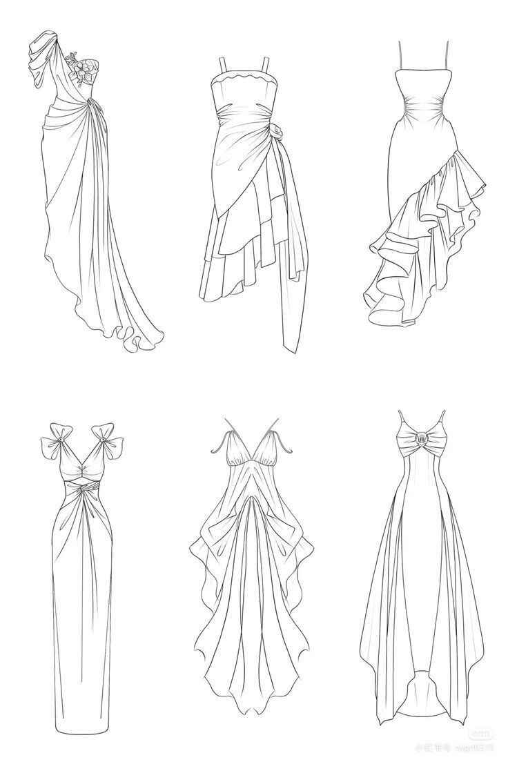 Kleid Ausmalbilder 896