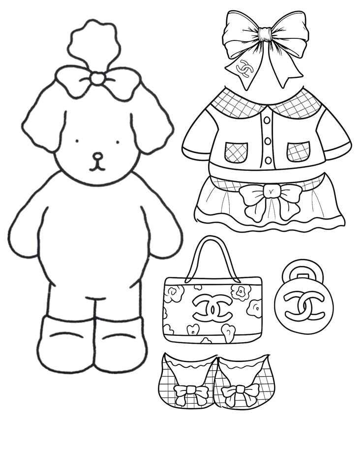 Kleidung Ausmalbilder 040