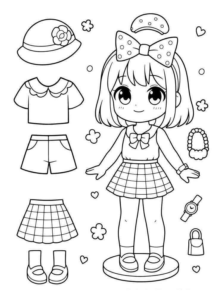 Kleidung Ausmalbilder 150