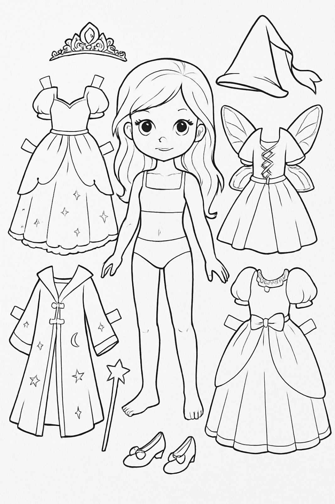 Kleidung Ausmalbilder 253