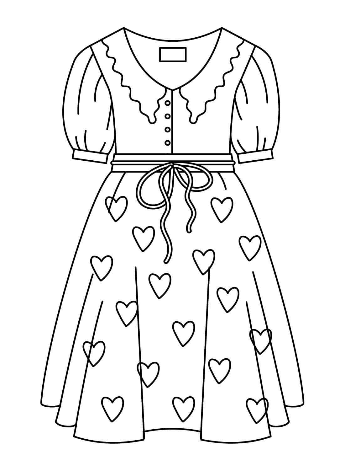 Kleidung Ausmalbilder 276