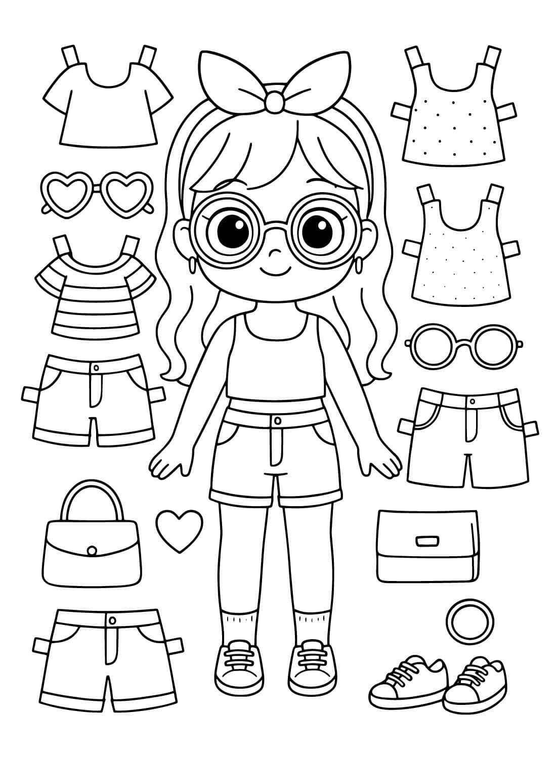 Kleidung Ausmalbilder 351