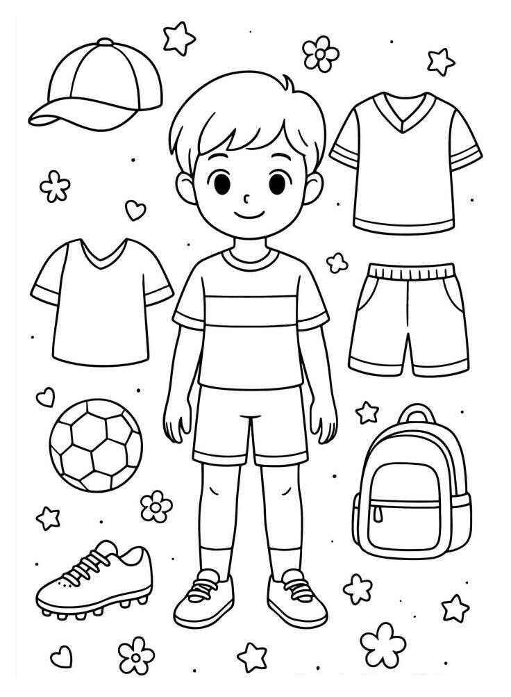 Kleidung Ausmalbilder 390