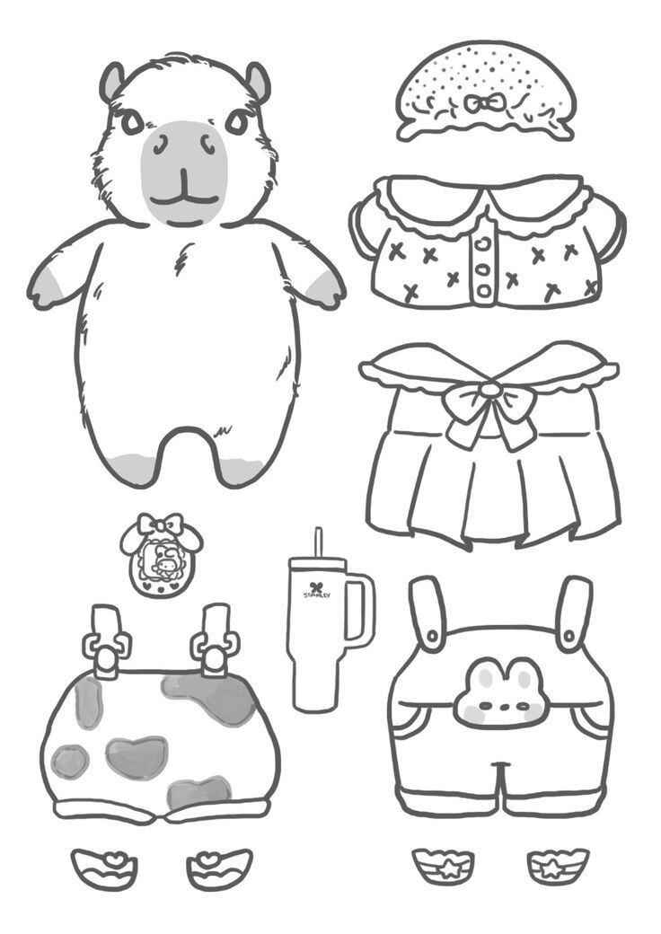 Kleidung Ausmalbilder 431