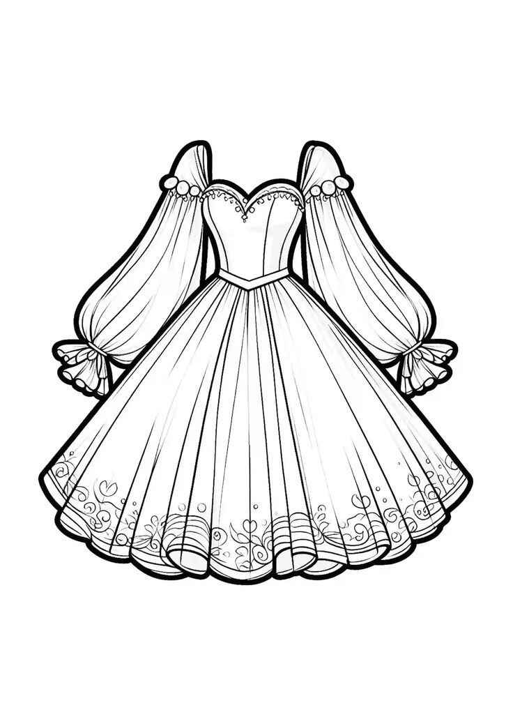 Kleidung Ausmalbilder 485