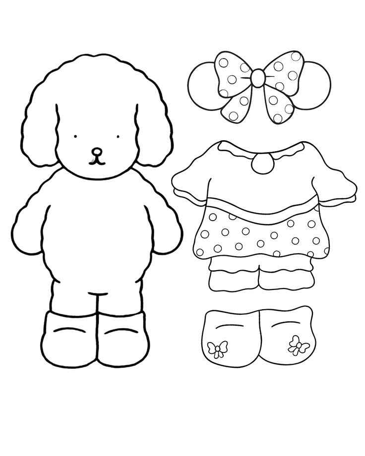 Kleidung Ausmalbilder 690