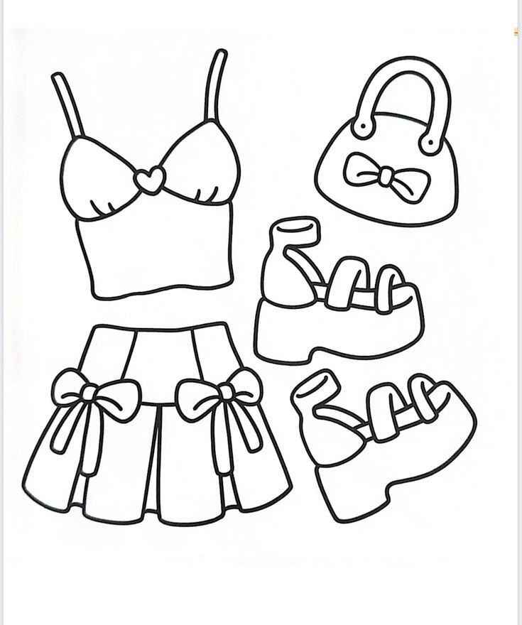 Kleidung Ausmalbilder 744