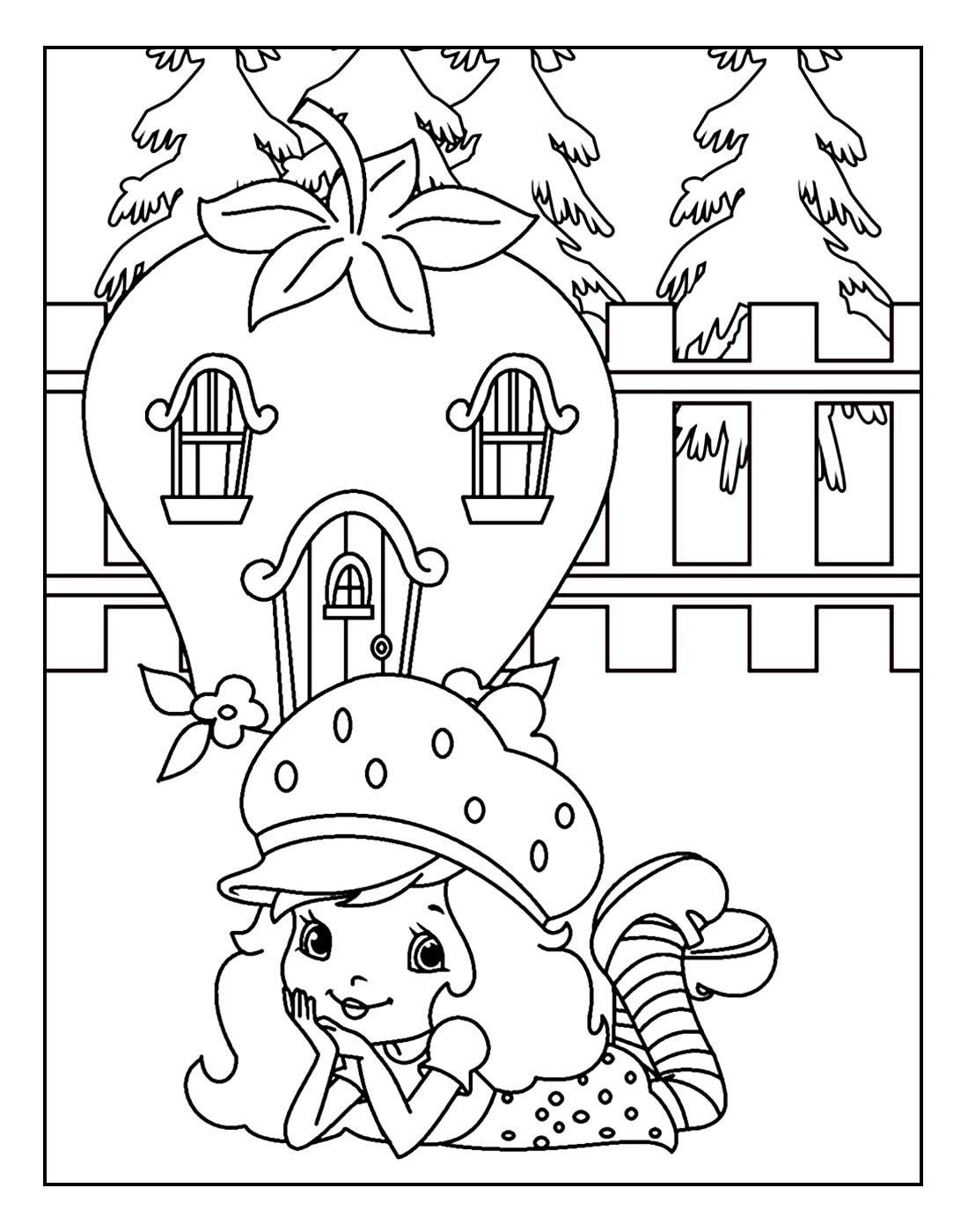 Kleine Erdbeere Ausmalbilder 012