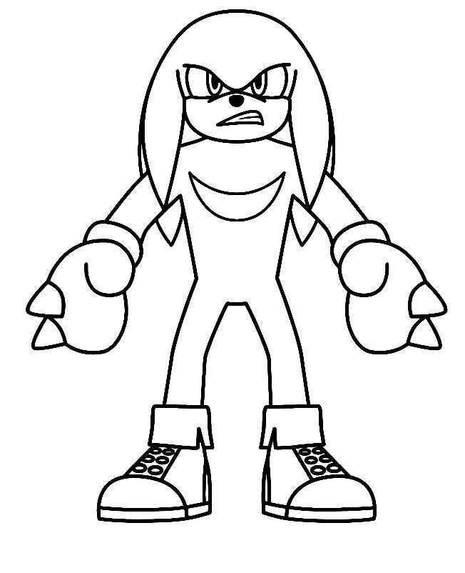 Knuckles Ausmalbilder 246
