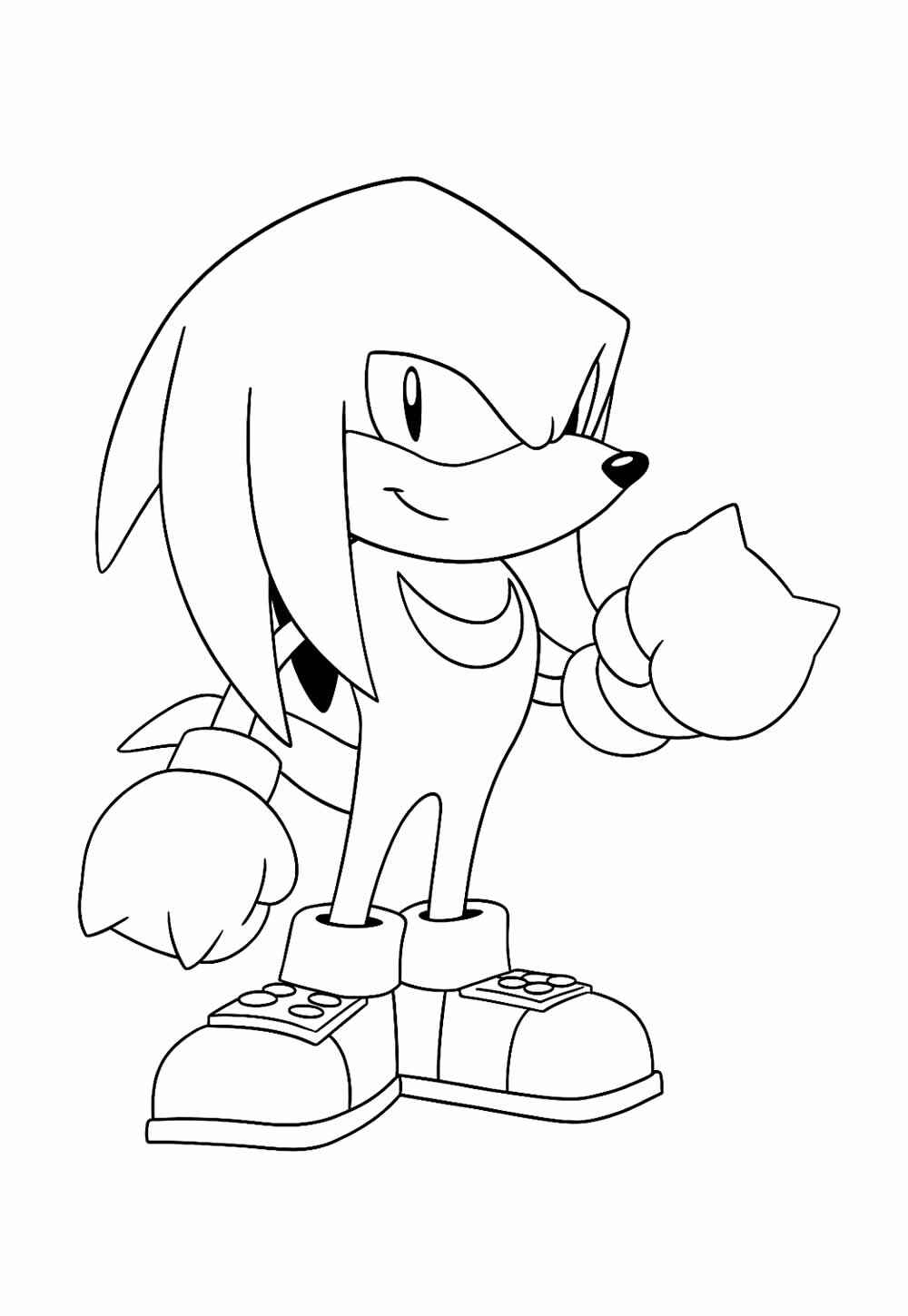 Knuckles Ausmalbilder 778