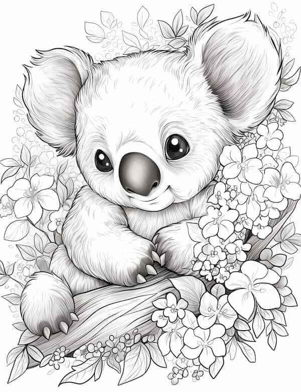 Koala Ausmalbilder 027