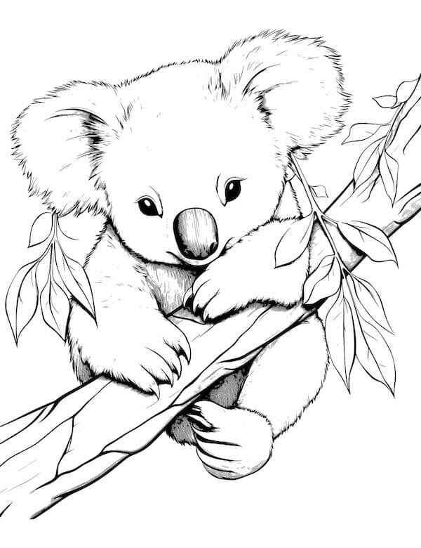Koala Ausmalbilder 341