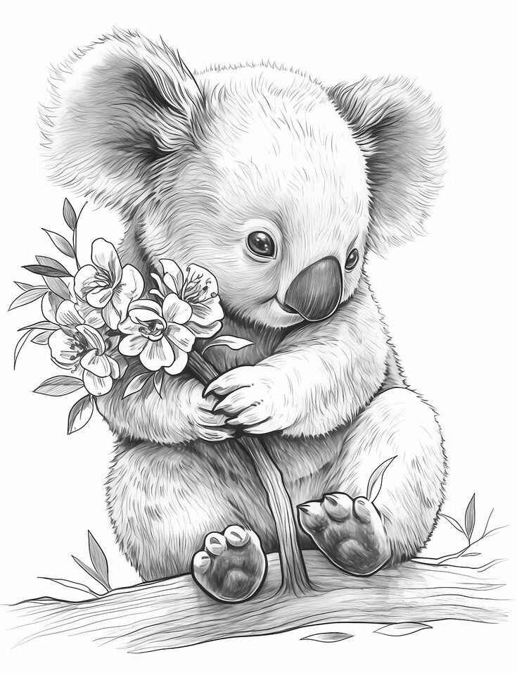 Koala Ausmalbilder 346