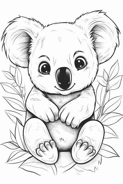 Koala Ausmalbilder 952