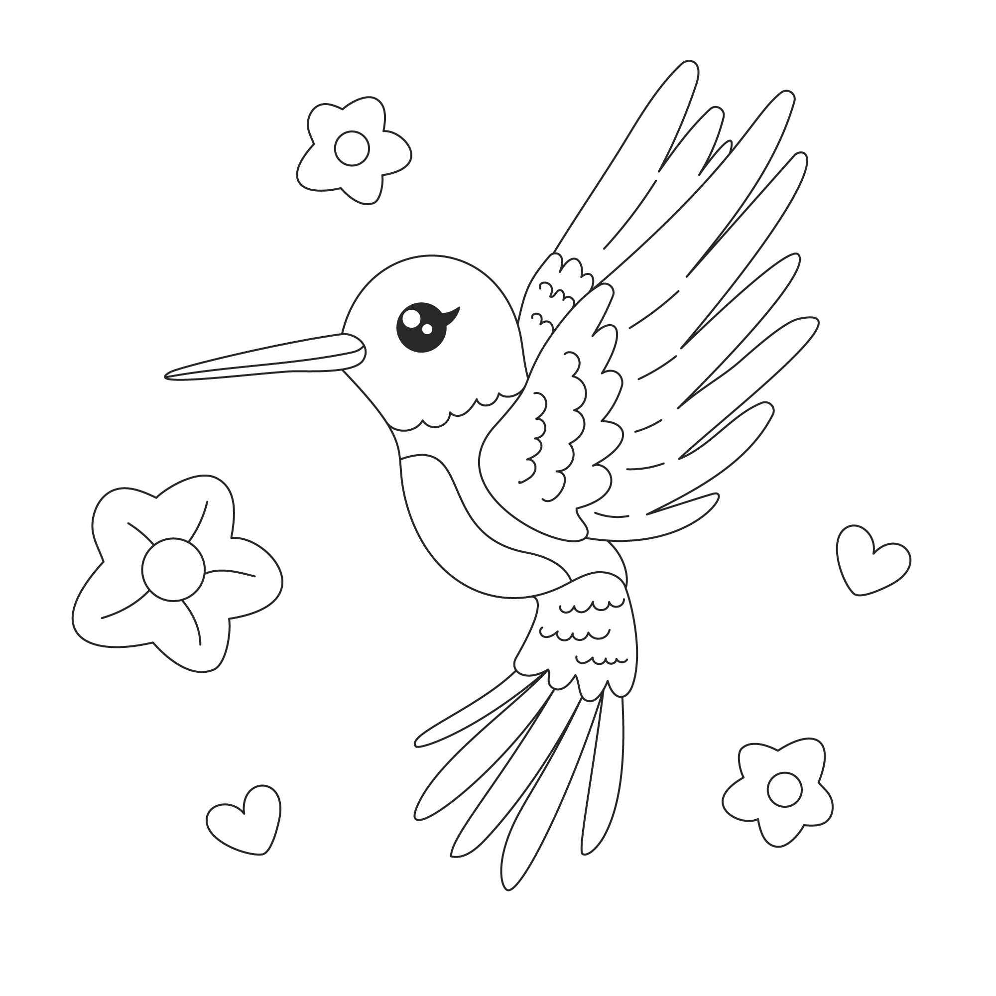 Kolibri Ausmalbilder 209