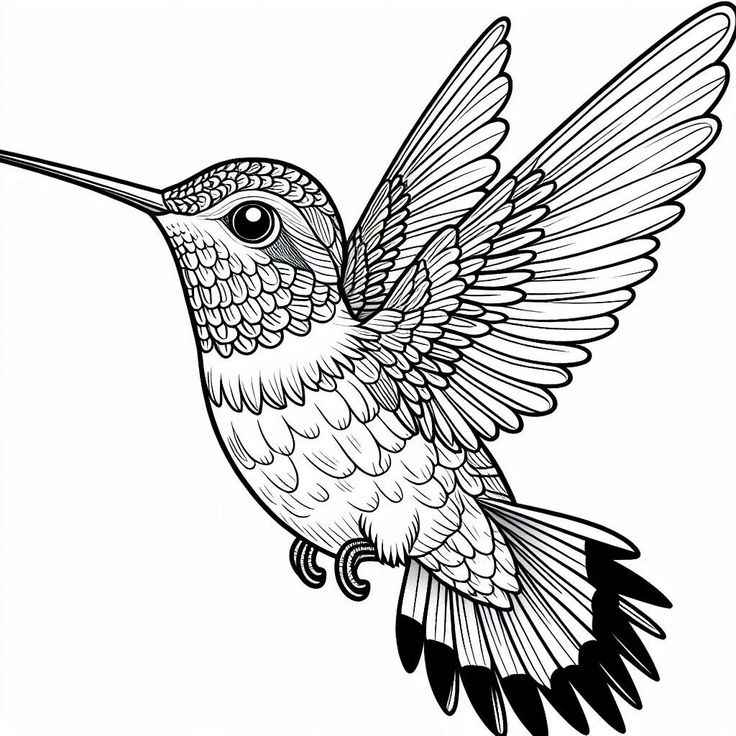 Kolibri Ausmalbilder 479