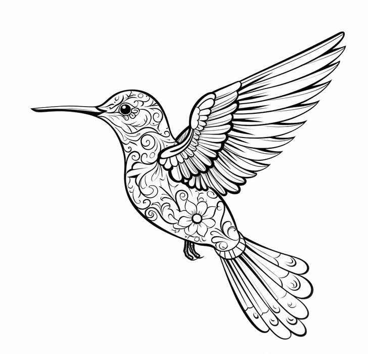 Kolibri Ausmalbilder 558