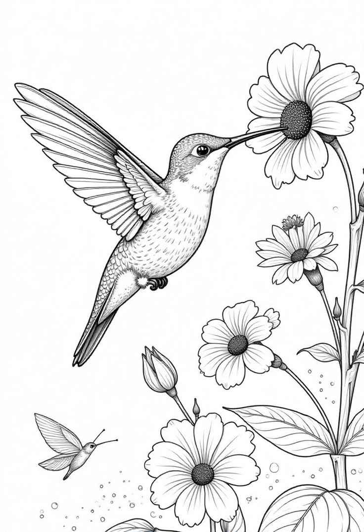 Kolibri Ausmalbilder 595