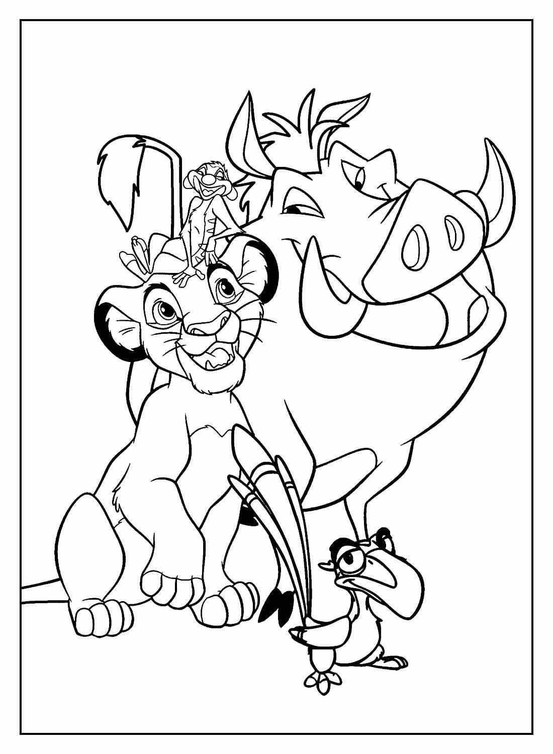 König der Löwen Ausmalbilder 009