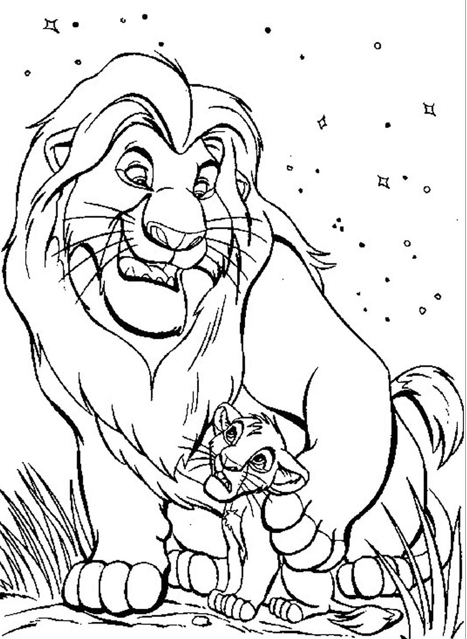 König der Löwen Ausmalbilder 338