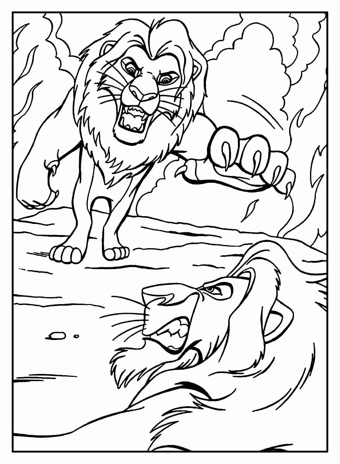 König der Löwen Ausmalbilder 640