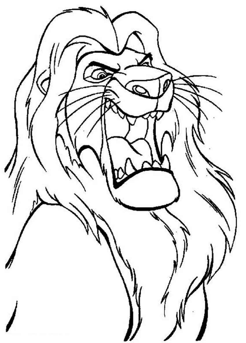 König der Löwen Ausmalbilder 913