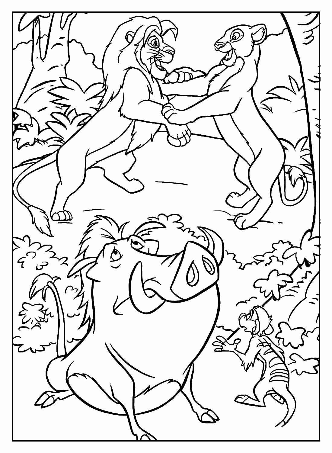 König der Löwen Ausmalbilder 927