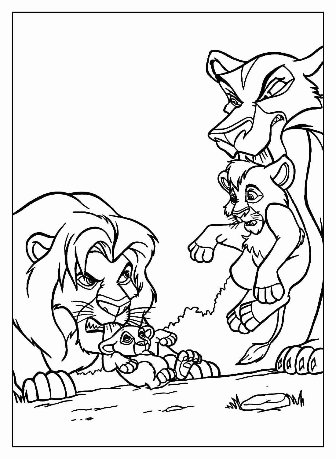 König der Löwen Ausmalbilder 983