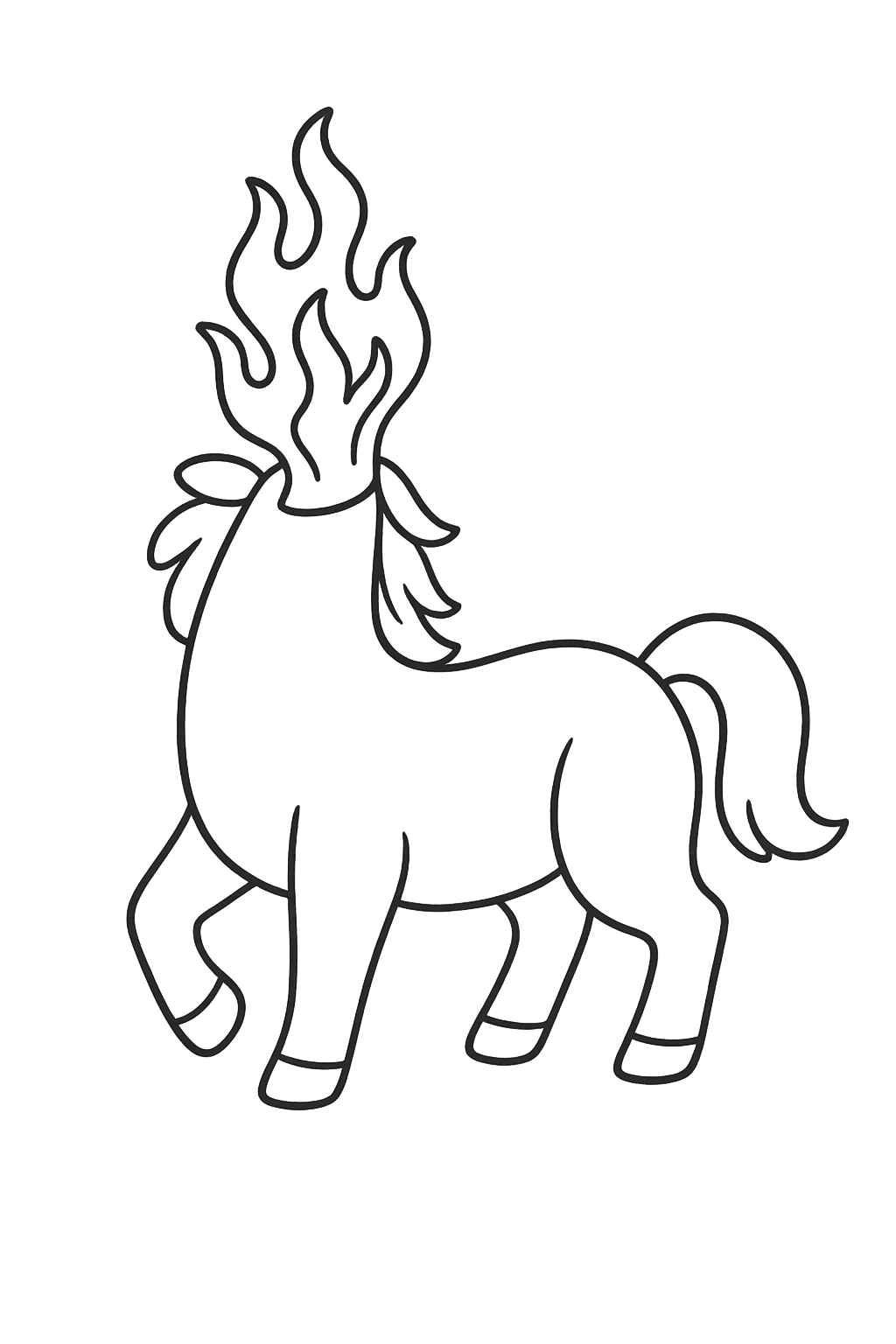 Kopfloses Maultier Ausmalbilder 303