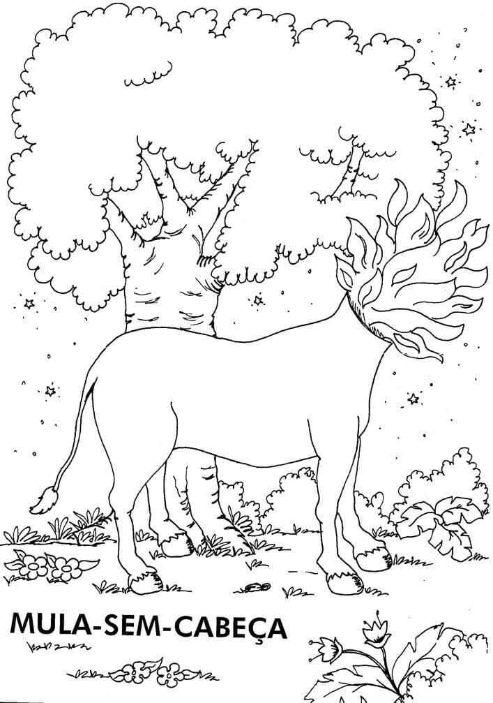Kopfloses Maultier Ausmalbilder 562