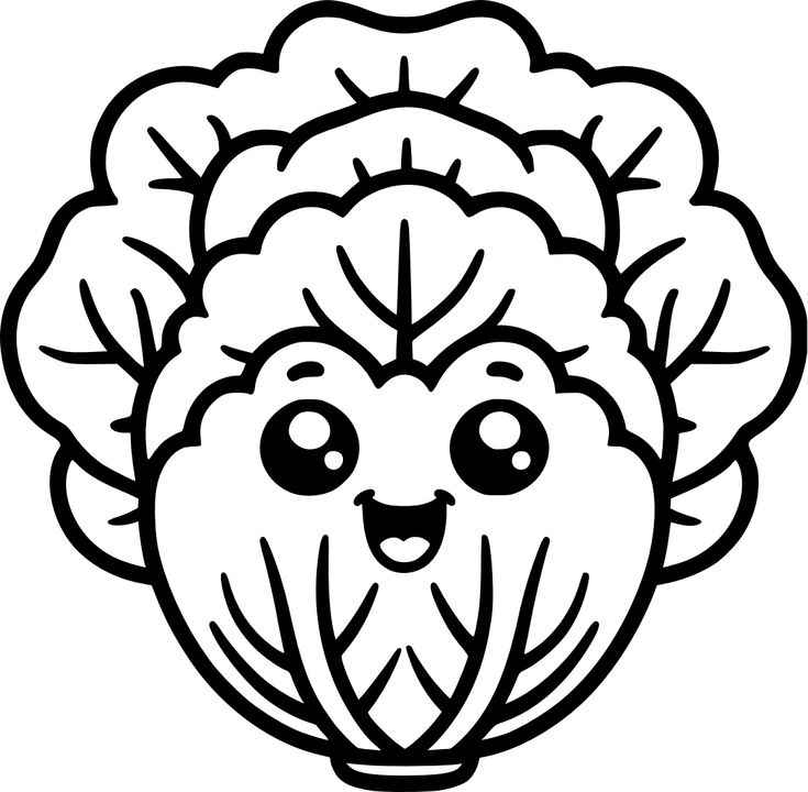 Kopfsalat Ausmalbilder 811