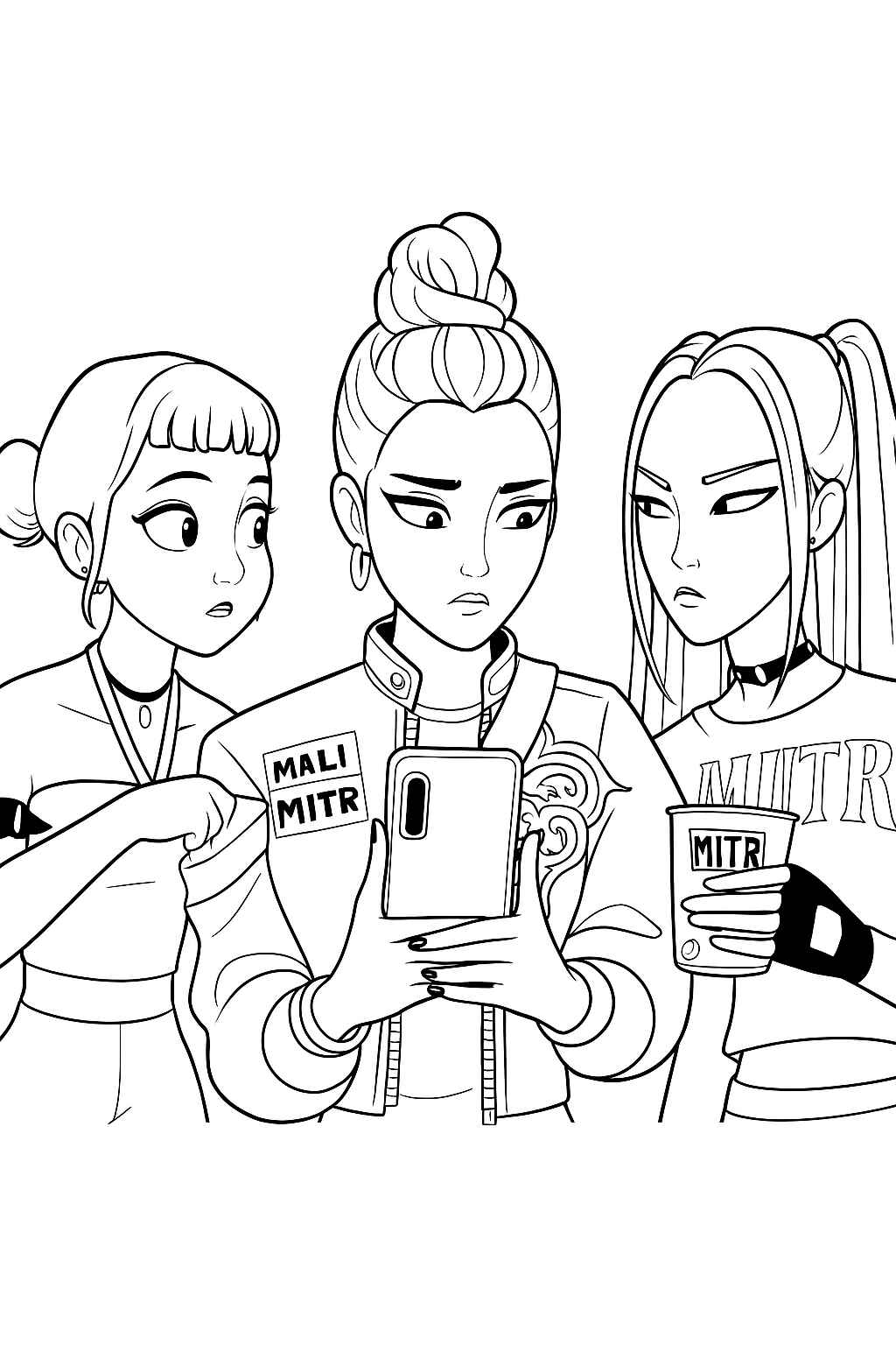 Kpop Krieger Ausmalbilder 006