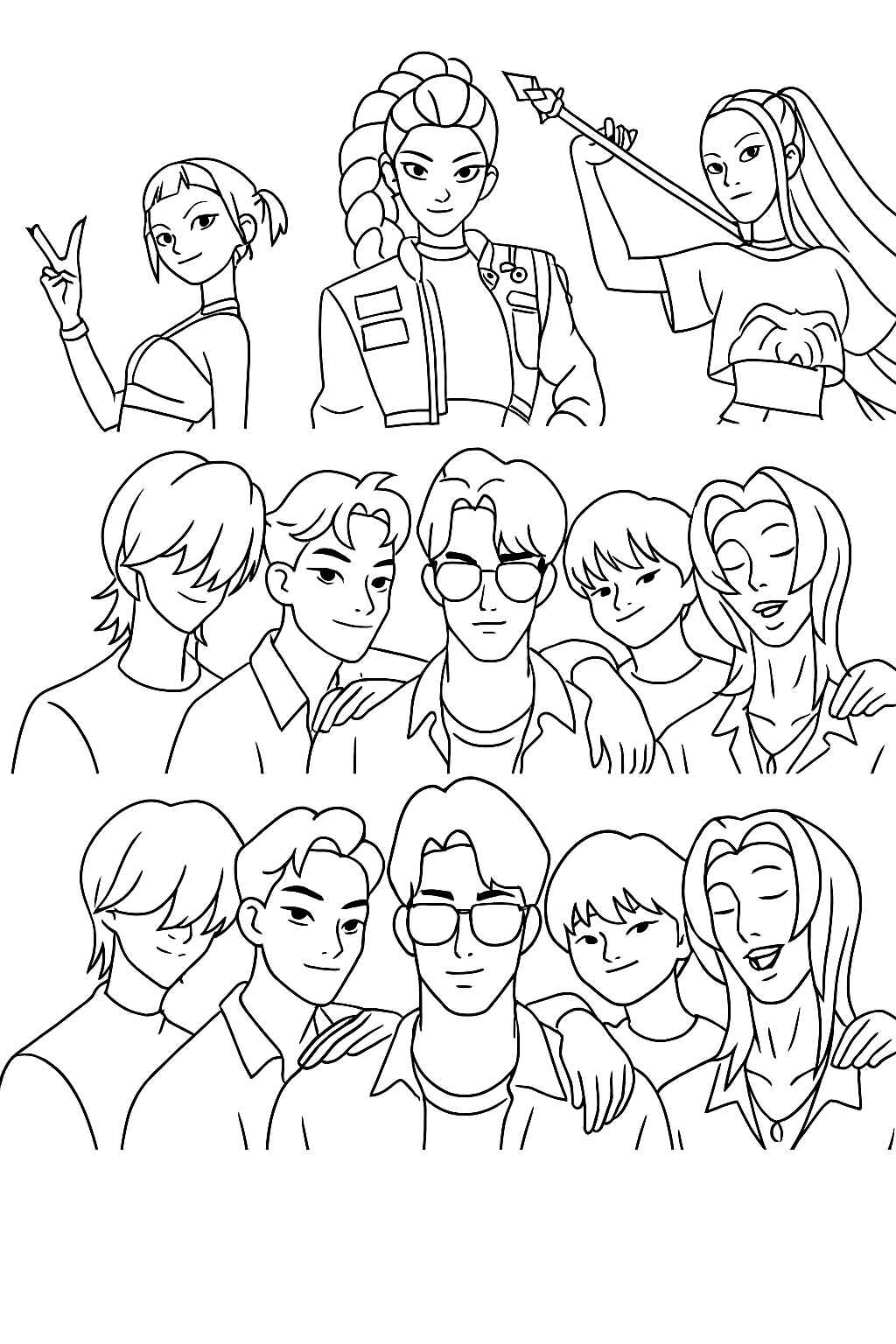 Kpop Krieger Ausmalbilder 017