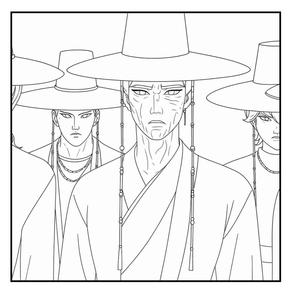 Kpop Krieger Ausmalbilder 059