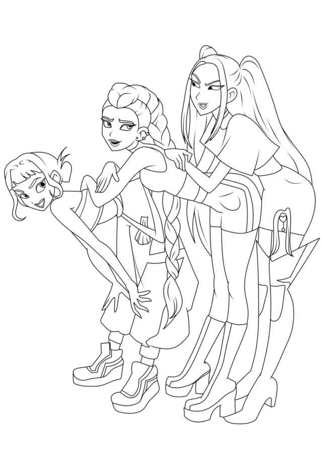 Kpop Krieger Ausmalbilder 100