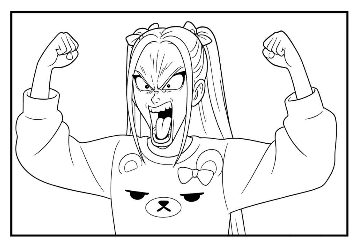 Kpop Krieger Ausmalbilder 115