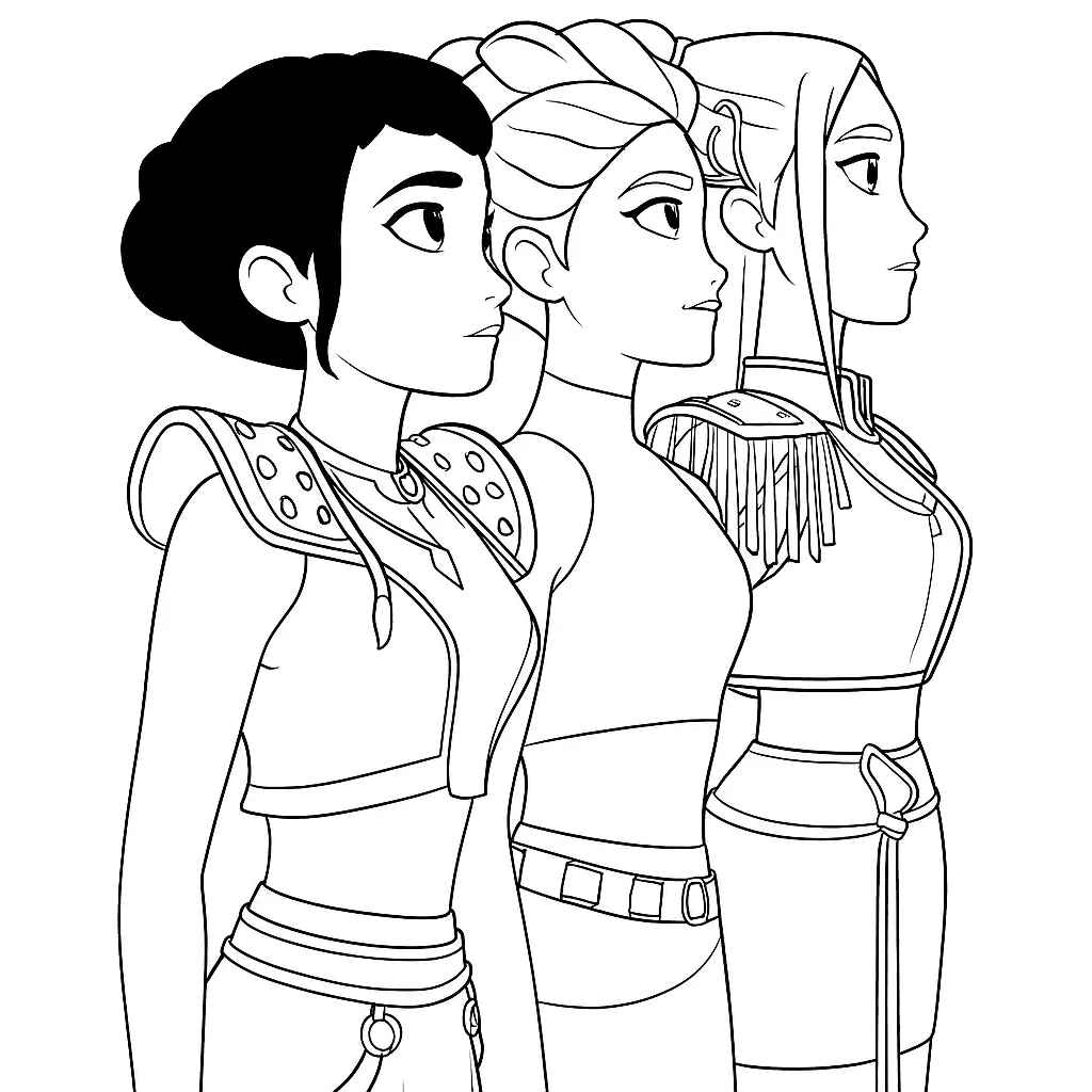 Kpop Krieger Ausmalbilder 223