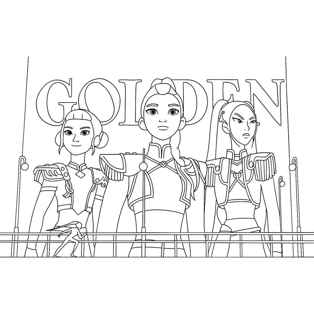 Kpop Krieger Ausmalbilder 339