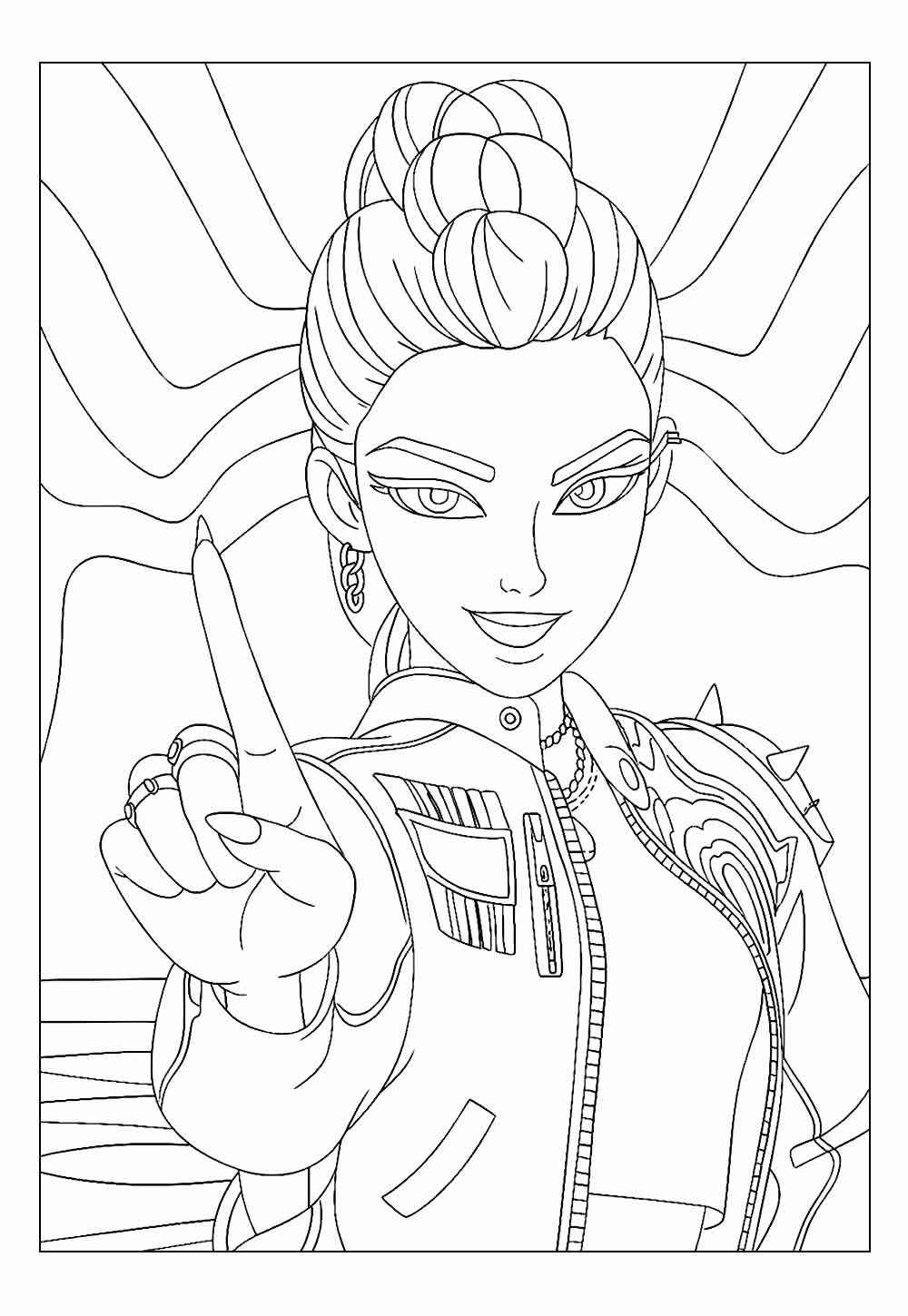 Kpop Krieger Ausmalbilder 610