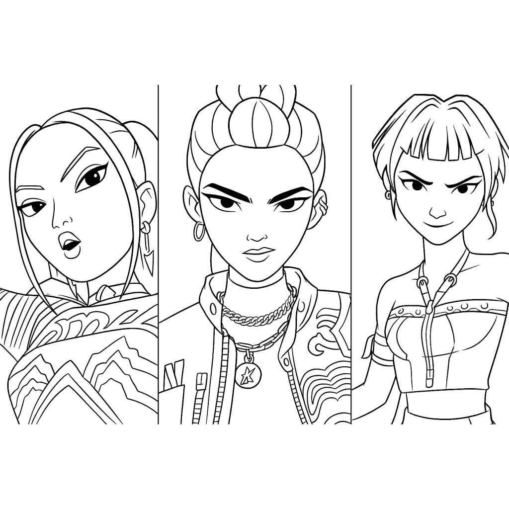 Kpop Krieger Ausmalbilder 693