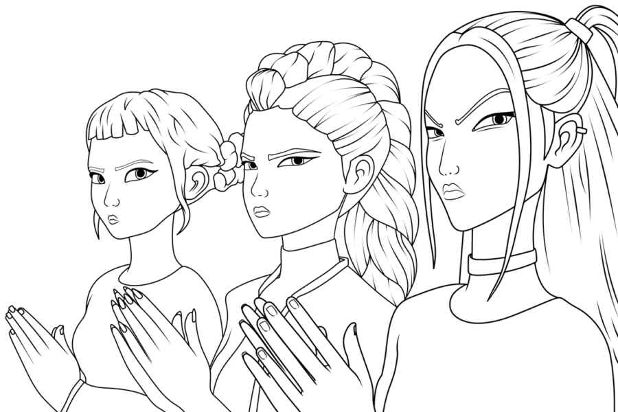 Kpop Krieger Ausmalbilder 901