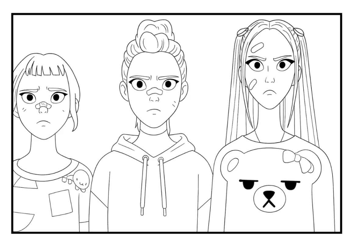 Kpop Krieger Ausmalbilder 939