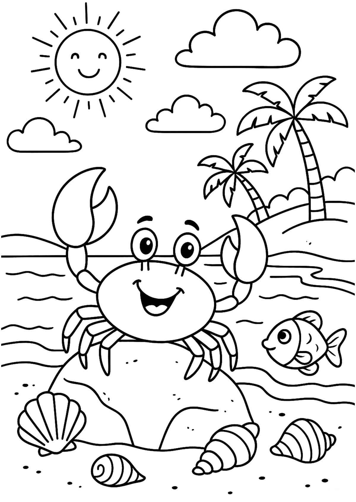 Krabbe Ausmalbilder 001