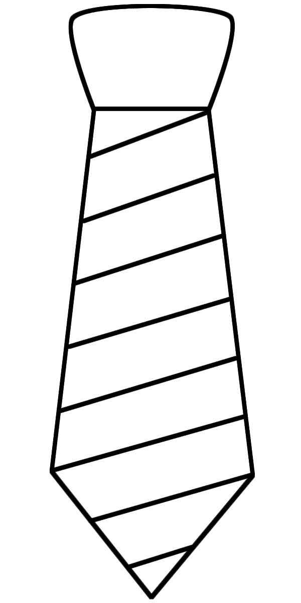 Krawatte Ausmalbilder 008